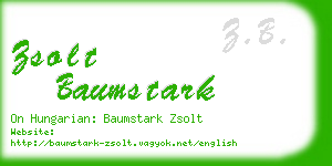 zsolt baumstark business card
